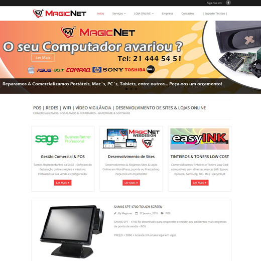 magicnet.pt site