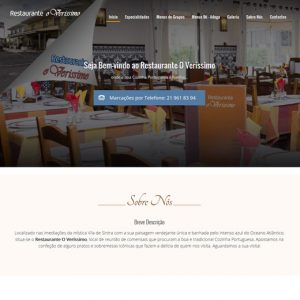 restaurante verissimo site magicnet webdesign