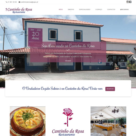 cantinho da rosa site magicnet webdesign